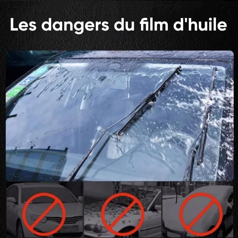 Nettoyant puissant pour pare-brise et déshuileur