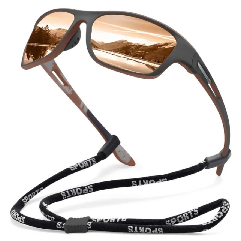 Lunettes de soleil de sport avec verres polarisants anti-reflets