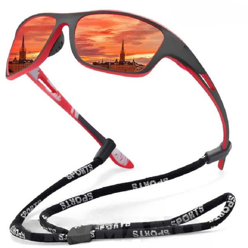 Lunettes de soleil de sport avec verres polarisants anti-reflets