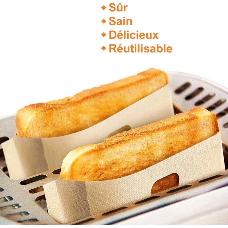 Sac de poche antiadhésif pour pain grillé