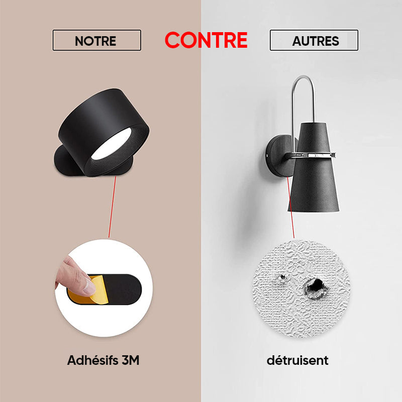 Lampe murale magnétique