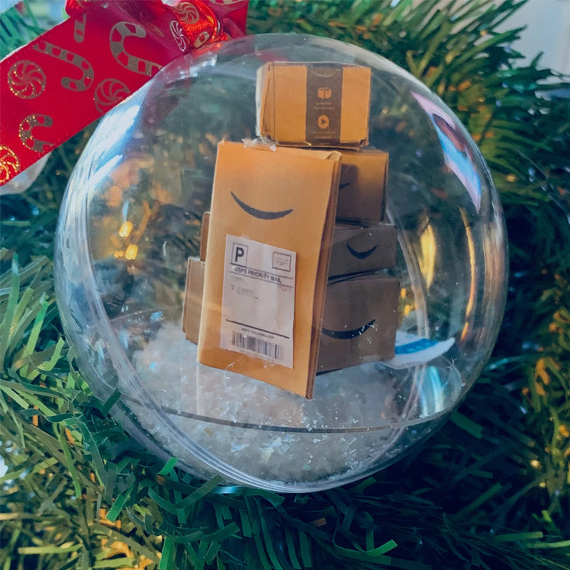 Pré-vente>>Boule transparente de décoration de sapin de Noël