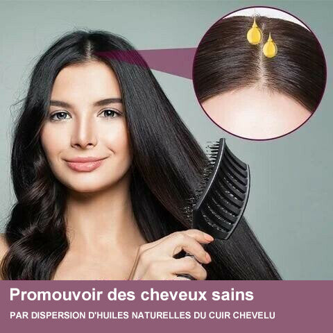 Brosse à cheveux démêlante en poils de nylon