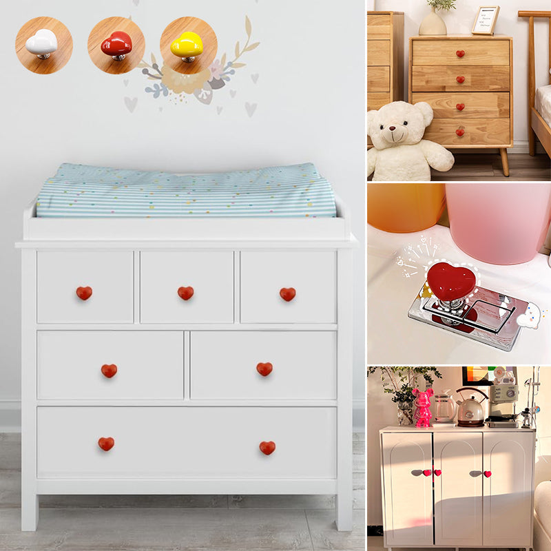 Hartvormige toiletknop