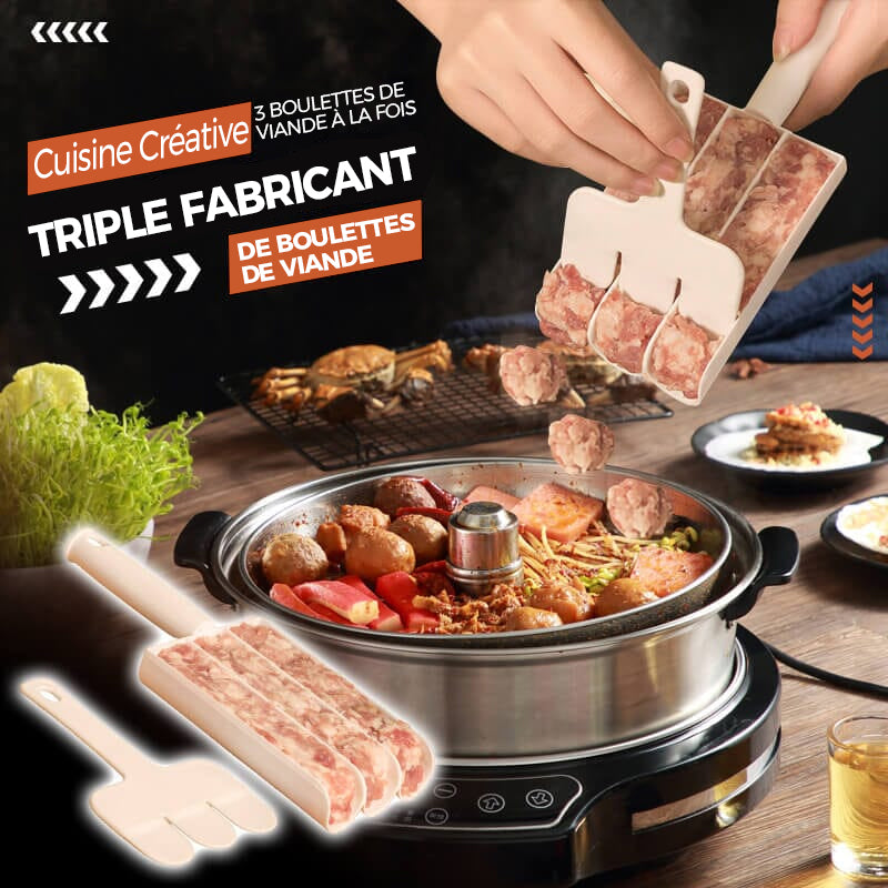 Creative Kitchen Machine Ă  boulettes de viande triple