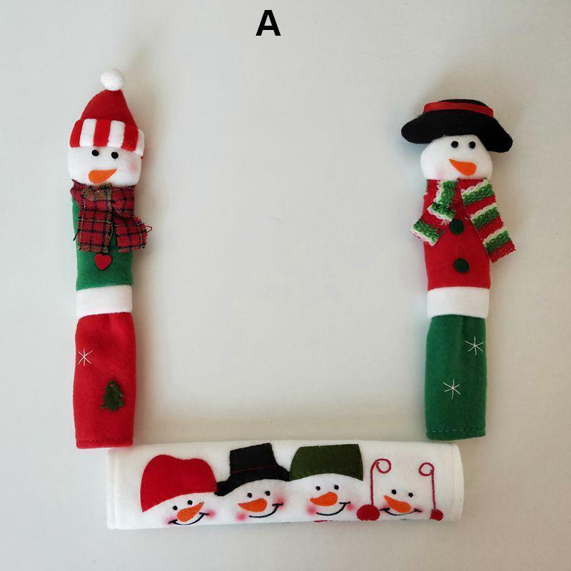 COUVERCLES DE PORTE DE POIGNÉE DE CUISINE SNOWMAN