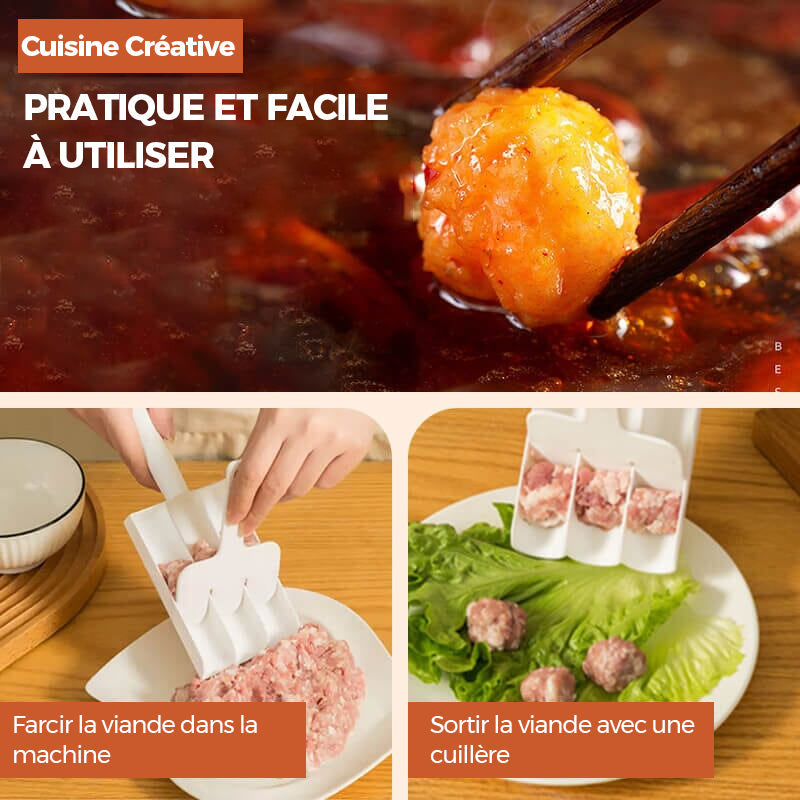 Creative Kitchen Machine Ă  boulettes de viande triple
