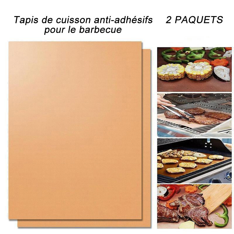 Nouveau ! Tapis de Cuisson Antiadhésifs pour Barbecue
