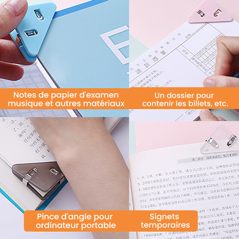 Clip de données de coin triangulaire (5 pièces)