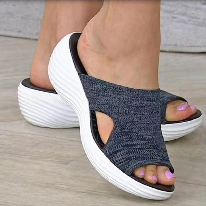 Sandales d'été en maille douce et confortable pour femmes