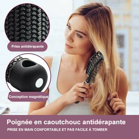 Brosse à cheveux démêlante en poils de nylon