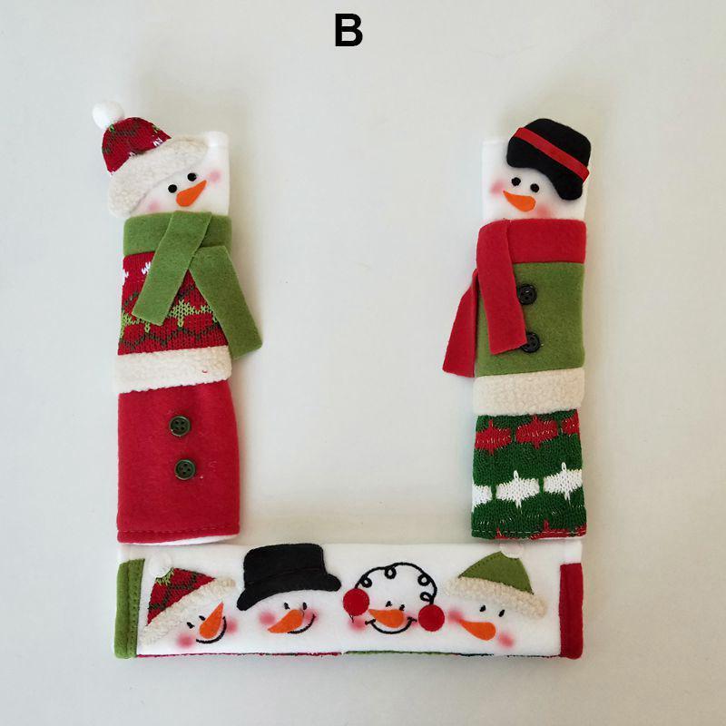 COUVERCLES DE PORTE DE POIGNÉE DE CUISINE SNOWMAN