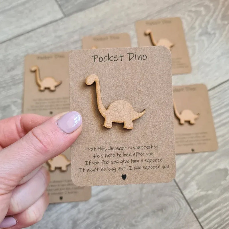 Panneau en bois dinosaure