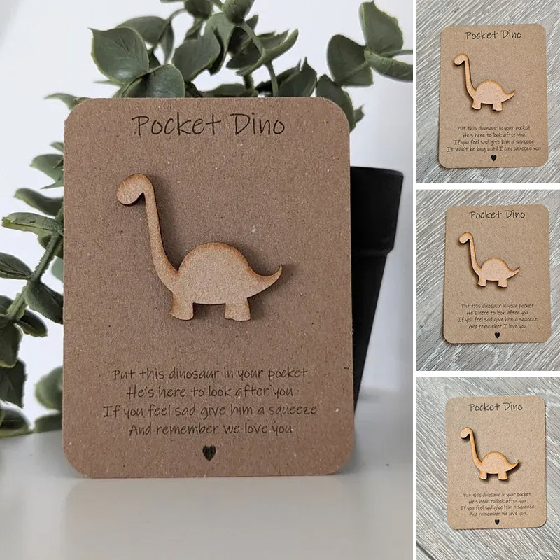 Panneau en bois dinosaure