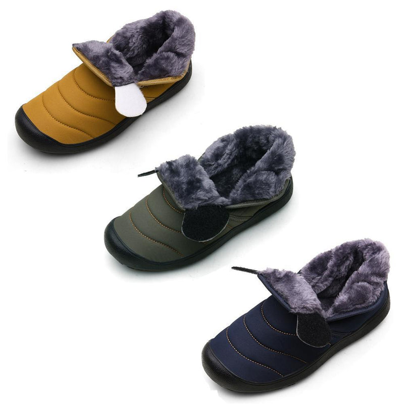 Plusgenial™ Bottes de Neige Femmes Hommes Bottines Plates Fourrées Imperméable