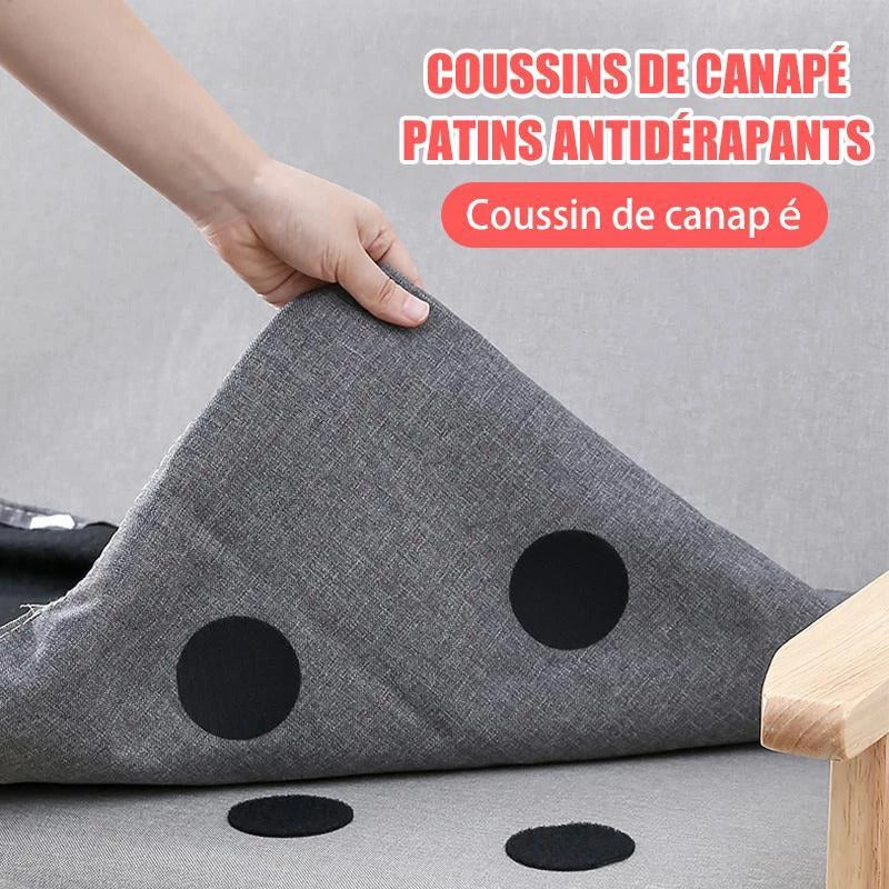 PATINS ANTIDÉRAPANTS POUR COUSSIN DE CANAPÉ (5 PAIRES / BOÎTE)