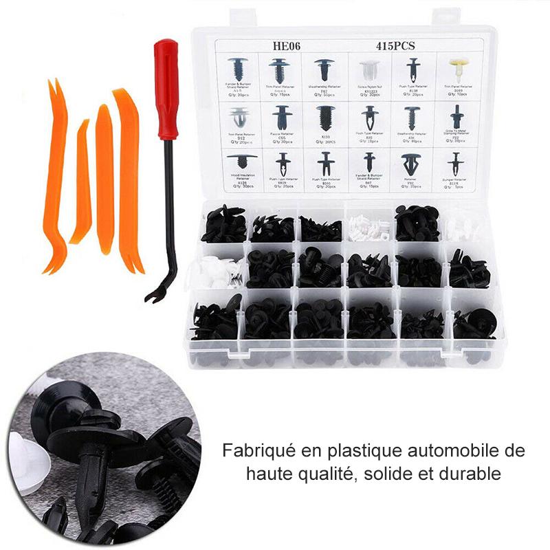 Tendeur de Rivet en Plastique Universel pour Panneau de Porte de Voiture