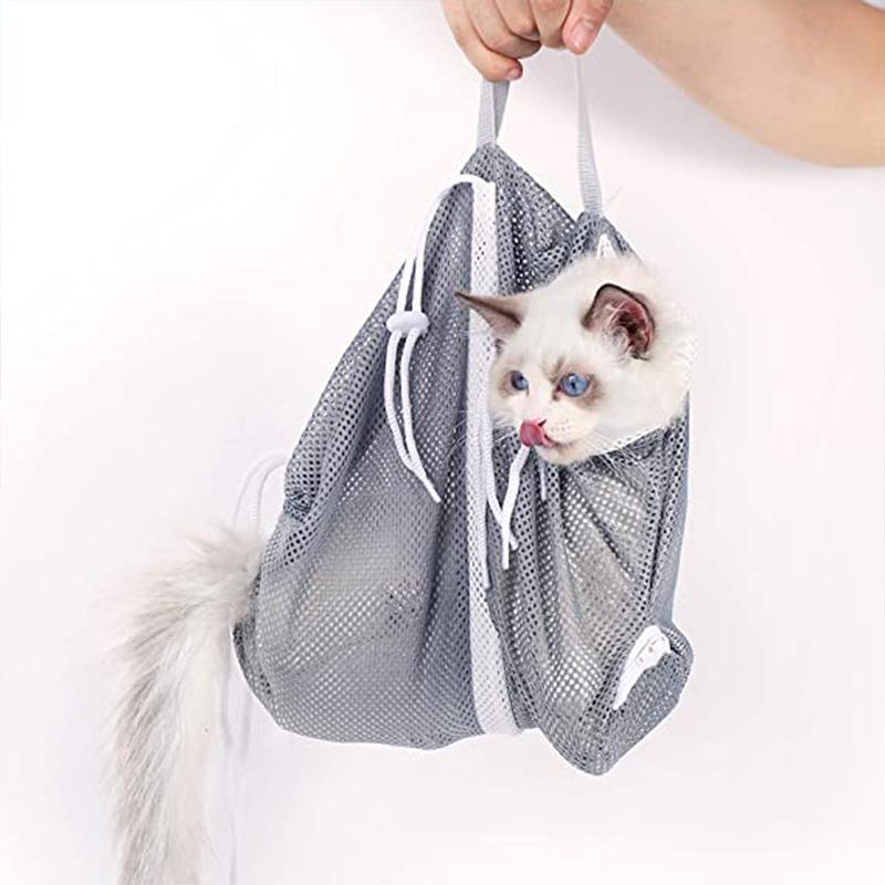 Sac de Bain de Toilettage Multifonctionnel pour Chat