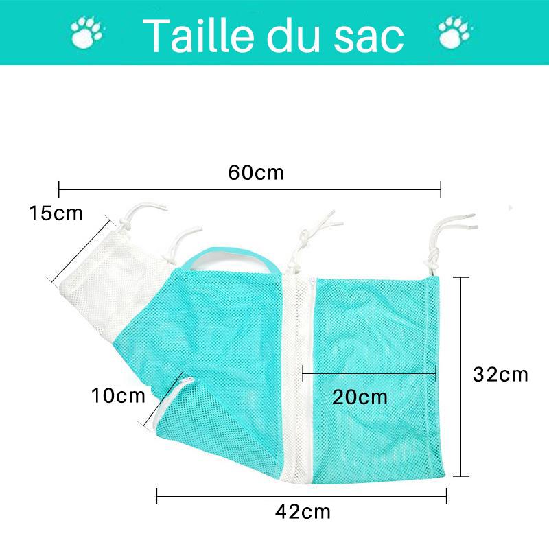 Sac de Bain de Toilettage Multifonctionnel pour Chat