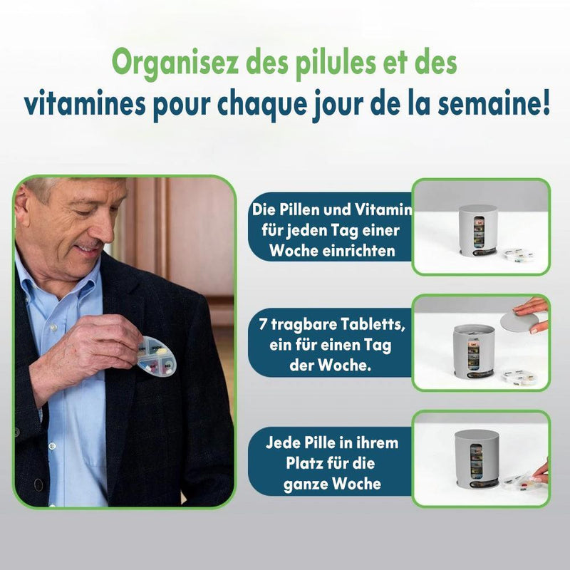 Plusgenial™ Boîte à Pilules Portable