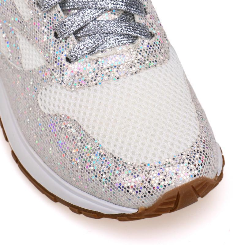 Chaussures de Sport  Blanches Étincelantes pour Femmes