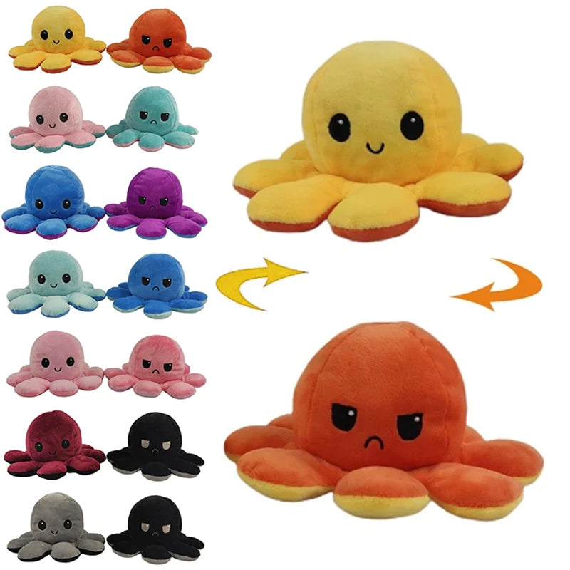 Poupée Poulpe Couleur Réversible