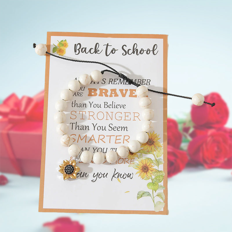Bracelet Retour à l'école Tournesol